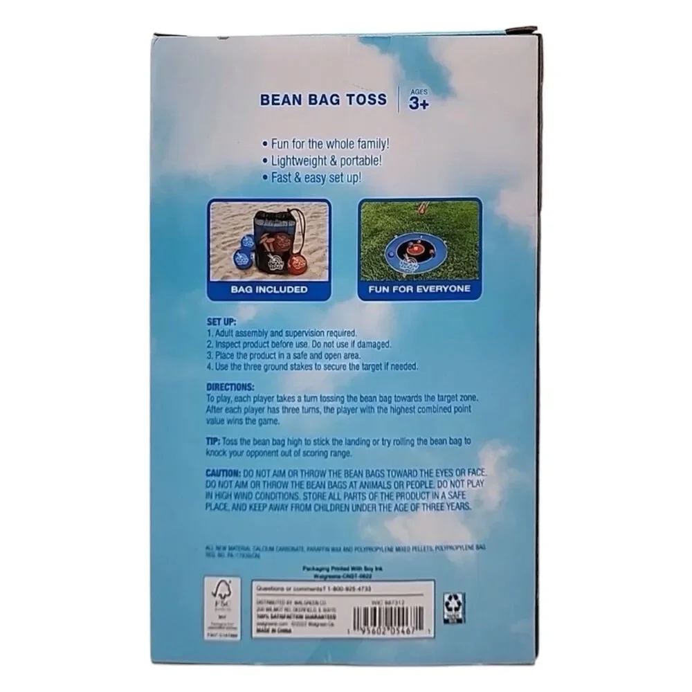 Bring on the Sun Bean Bag Portable Toss Game Ages 3+